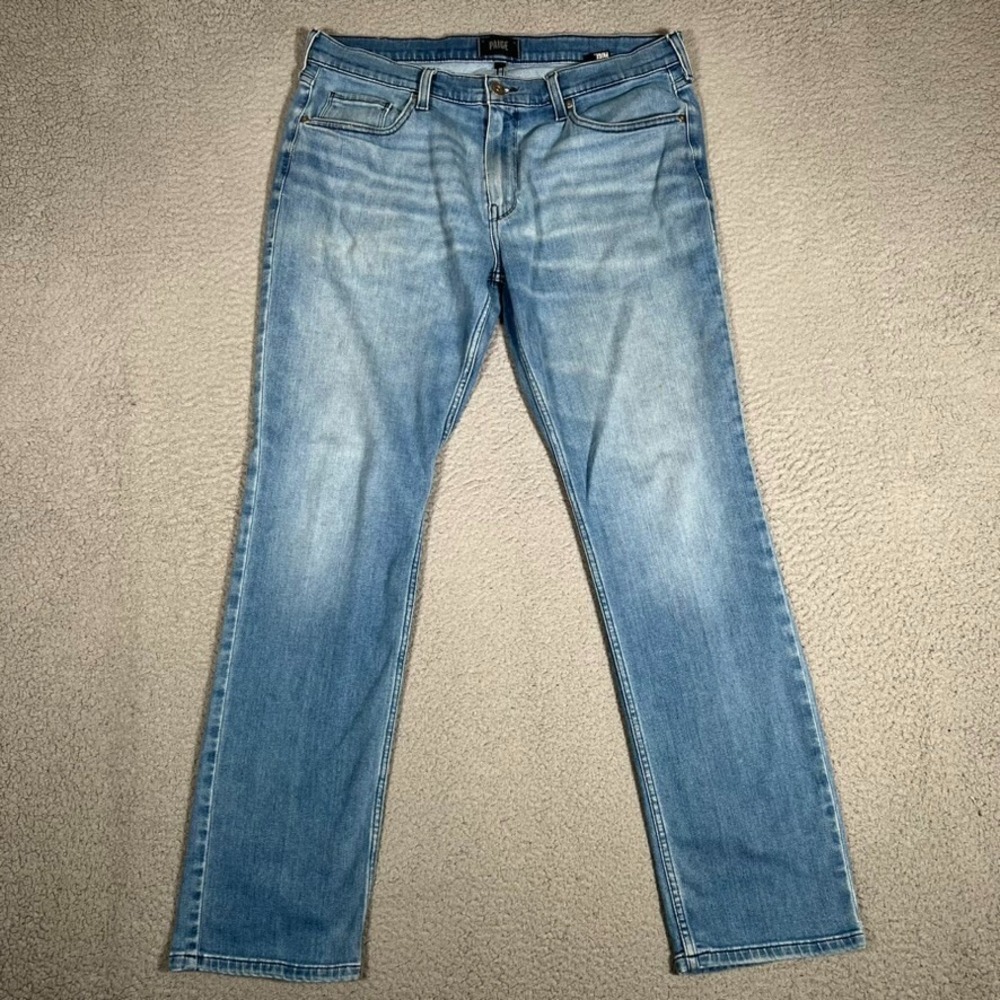 Paige Jeans Mens 36x31 Blue Federal Slim Straight Denim Casual Preppy‎ 5 Pocket